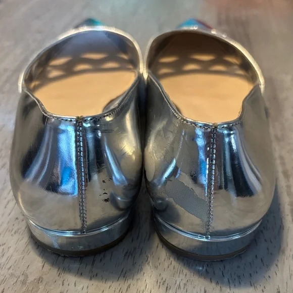 Prada - Metallic Silver Flats - Picture 7 of 8